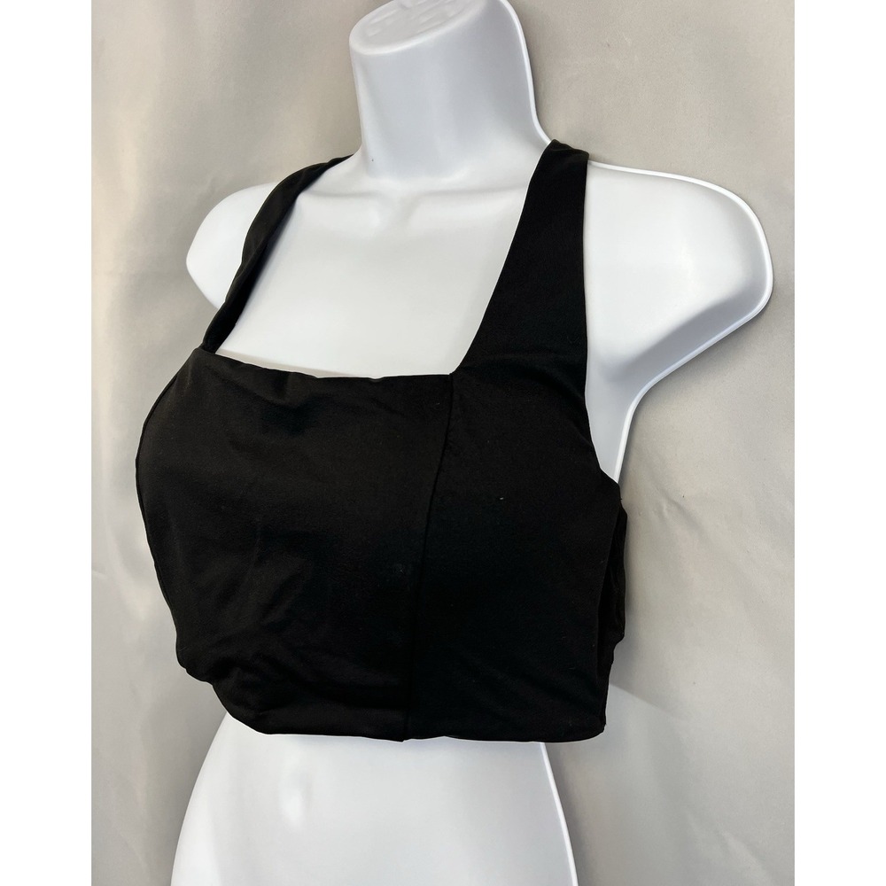 Victoria's Secret‎ 36DD Sport Bra Black Wireless Padded Racerback Pullover Gym - Picture 2 of 10